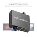 LXINDIA Sound Card MICROWARE USB Audio Sound Card for Laptop PS5 Earphone