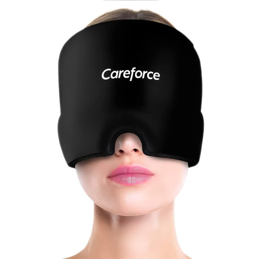 LX INDIA Eye Mask Migraine Relief Cap For Migraines,Headaches,Sinuses,Tension Relief Headache Relief Cap For Men & Women -Black