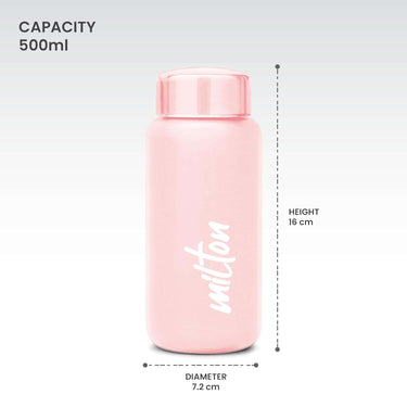 LXINDIA bottle MILTON Aqua 500 Stainless Steel Pink