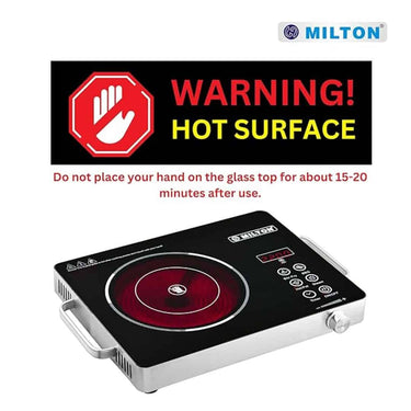 LXINDIA Induction Cooktop MILTON Classic 2200 Watt Infrared Cooktop