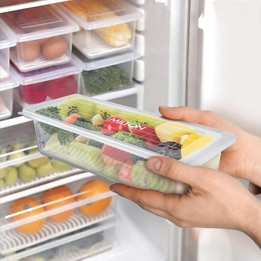 LXINDIA Containers Milton Cryo Fridge Storage Fridge Organizer Container  Set of 6