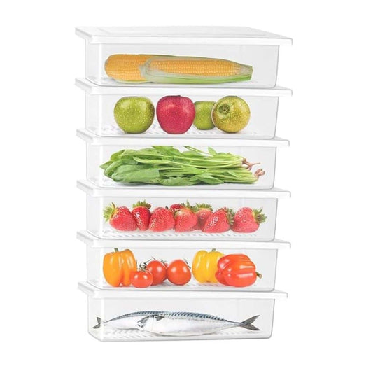 LXINDIA Containers Milton Cryo Fridge Storage Fridge Organizer Container  Set of 6