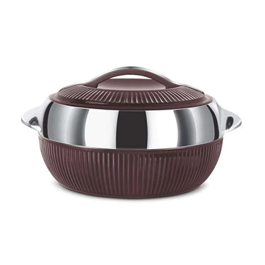 LXINDIA Hot Pot MILTON Fiesta 1500 Insulated Inner Stainless Steel Casserole (Brown and Silver 1370 ml)