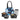 LX INDIA Containers Blue Milton Floret Lunch Box with Insulated Fabric Jacket