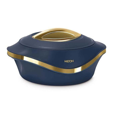 LXINDIA Hot Pot MILTON Pearl 2500 Inner Stainless Steel Casserole 2.1 litres Blue