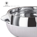 LXINDIA Hot Pot MILTON Stainless Steel Casserole 1370ml White