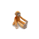 LXINDIA Toys Mirada Tie Dye Orange Cute Plush Stuffed Glitter Eye Monkey Soft Toy