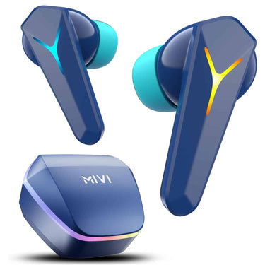 LXINDIA Earbuds Mivi Commando Q7  Earbuds (Blue)