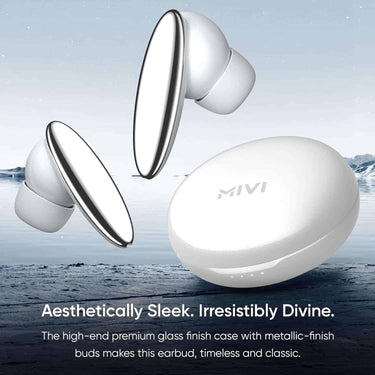 LXINDIA Earbuds Mivi DuoPods A750 Earbuds(White)