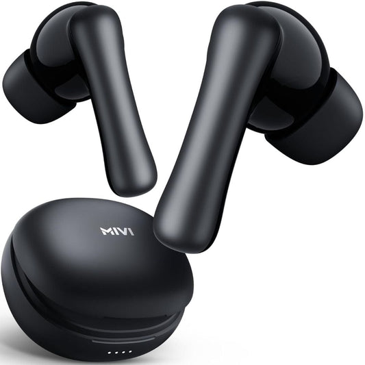 LXINDIA Earbuds Mivi DuoPods i2 ( Black )