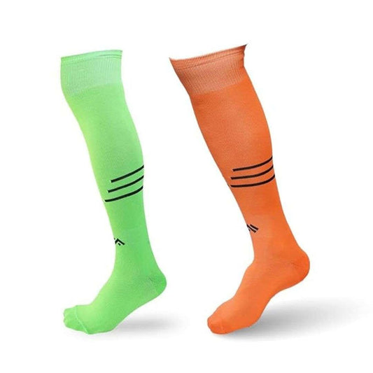 LX INDIA football socks Mizaki knee Length Football Stockings Light Green , Orange