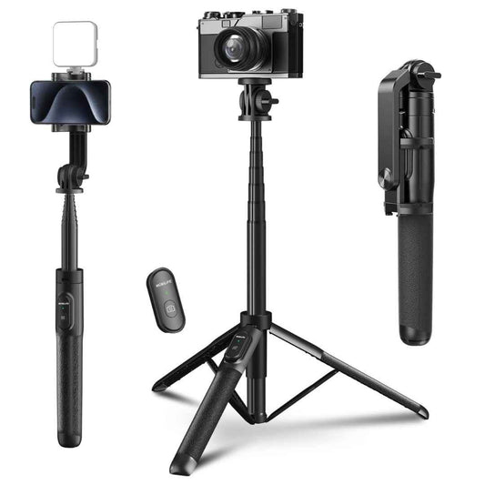 LX INDIA Mobile Tripods Mobilife 64" Multi-Function Selfie Stick Tripod Long Selfie Stick for iPhone&Android Multiple Mount for Camera