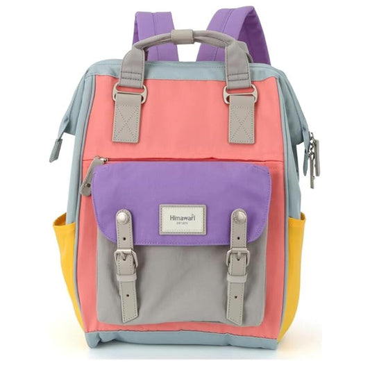 LX INDIA BAG Pink and blue MOCA Himwari Series Waterproof Backpack