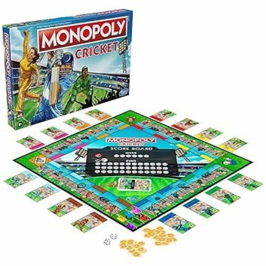 LX INDIA BOARD GAME Monopoly Cricket Board Game | Cricket-Themed Monopoly Board Game for Families and Kids | for Ages 8+