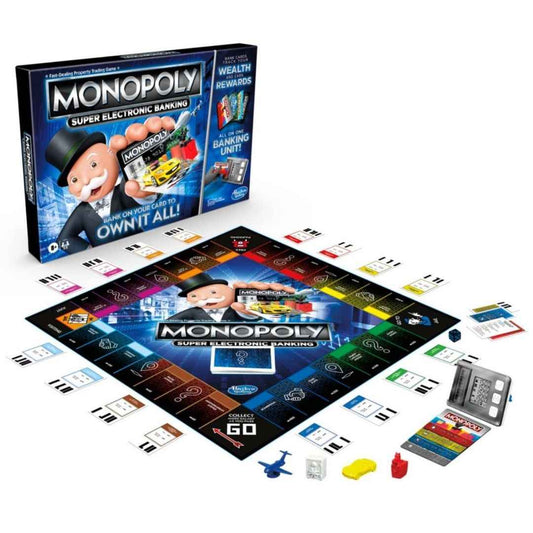 LX INDIA BOARD GAME Monopoly Super Electronic Banking Board Game, Cashless Tap Technology, Board Game for Kids Teens and Adults