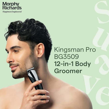 LXINDIA Trimmer Morphy Richards Kingsman Pro 12 in 1 grooming kit for men