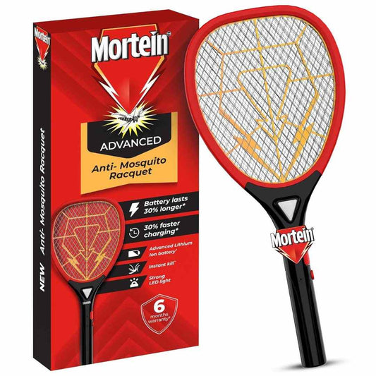 LXINDIA Mosquito Killer Racquet Mortein Advanced Anti-Mosquito Racquet  Mosquito Bat  Electric Fly Swatter  Mosquito Killer Racket  Bat to Hit Mosquito - Black Red