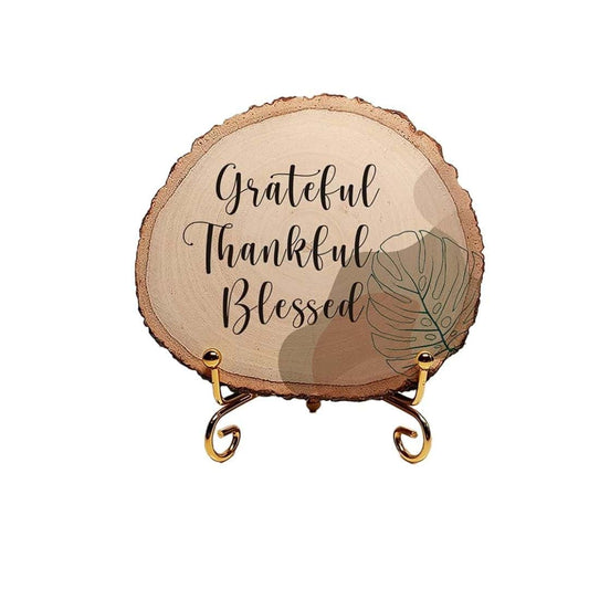 LXINDIA Show Piece MOTIVATIONAL GIFTS Thankful Wooden  Showpieace for Decoration