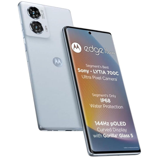 LXINDIA Smart phone Motorola Edge 50 Fusion 5G (Marshmallow Blue, 12GB RAM, 256GB Storage)
