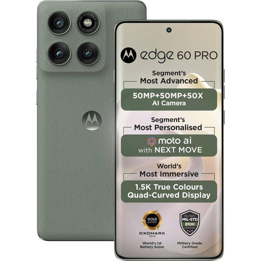 LX INDIA Smart phone Pantone Shadow Motorola Edge 60 Pro 5G (8GB RAM, 256GB Storage)