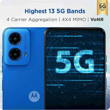 LXINDIA Smart phone Motorola G45 5G  4GB RAM 128GB Storage (Brilliant Blue)