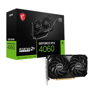 LXINDIA Graphics Card MSI GeForce RTX™ 4060 VENTUS 2X BLACK 8G OC