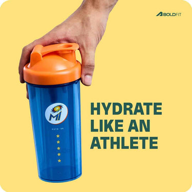 LXINDIA bottle Mumbai Indians Gym Shaker for Protein Blue Orange