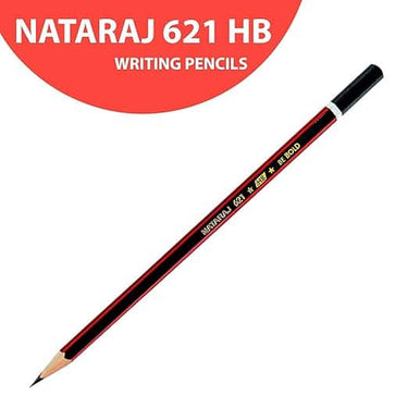 LXINDIA Pencil Nataraj 621 Pencil Jar Pack Of 50 Black