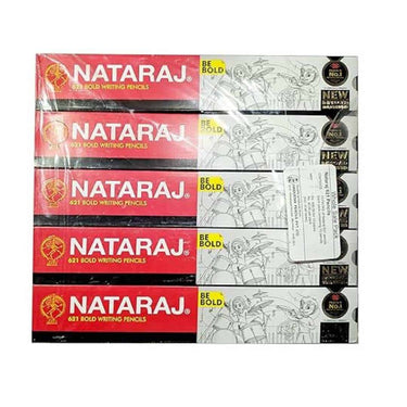 LXINDIA Pencil Nataraj 621 Writing Pencil Pack Of 5 (50 Pencils)