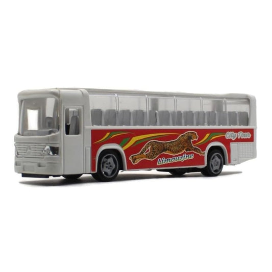 LXINDIA Toys Neoinsta Plastic Pull Back School Bus White