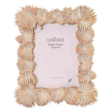 LXINDIA photo frame Nestasia Palm Leaves Decorative Frame Gold Large 11X8.5