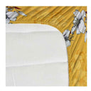 LXINDIA Cloth and Sheets NEW LEAF Premium Cotton Elastic Fitted(White And Yellow)