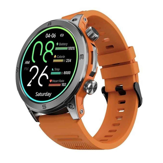 LX INDIA Smart Watch Fiery Orange Newly Launched Noise Endeavour Rugged Design 1.46" AMOLED Display Smart Watch