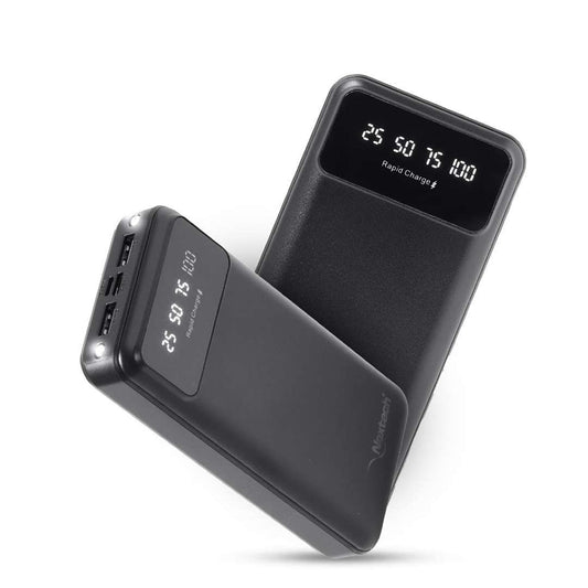 LX INDIA Power Bank Nextech Hercules PDQC 22.5W 20000 mAh Fast Charging Power Bank | Triple Output (PD+2USB) & Dual Input (Type-C+Micro USB) (Black)