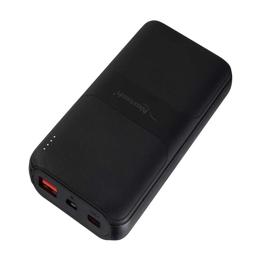 LX INDIA Power Bank Nextech Slender PDQC 22.5W | 10000mAh | Made in India | Fast Charging Powerbank - Charcoal Black