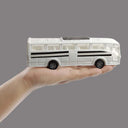 LXINDIA Toys NHR Plastic Friction Powered Toy Bus for Kids White(pack of 2)