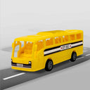 LXINDIA Toys NHR Plastic Friction Powered Toy Bus for Kids Yellow(pack of 2)