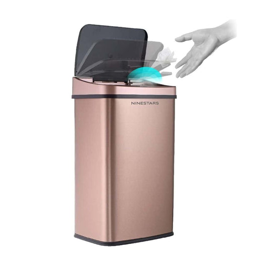 LXINDIA Bin Ninestars (DZT 50 28) Touchless Stylish Motion Sensor Dustbin Gold