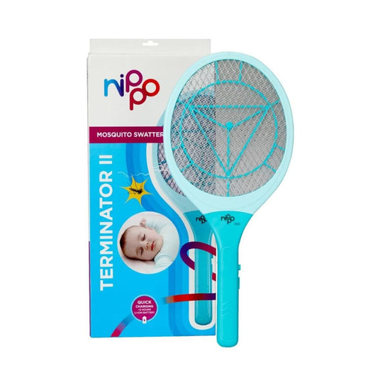 LX INDIA Mosquito Killer Racquet NIPPO Terminator II Rechargeable Mosquito Bat (Blue)