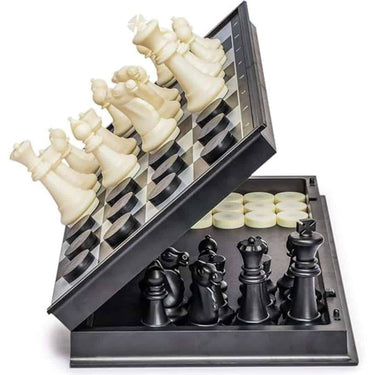 LXINDIA Chess Board NISHCHAY ENTERPRISE Large 2 in 1 Chess Checkers Board Game Set 14 Inches