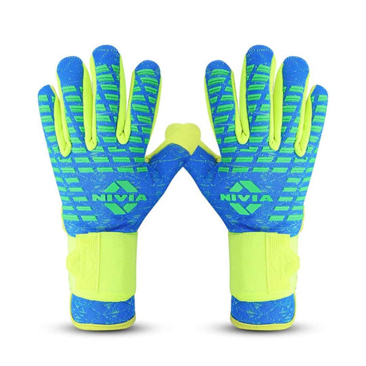LX INDIA Football Glove Small Nivia Ashtang Green Goalkeeper Gloves