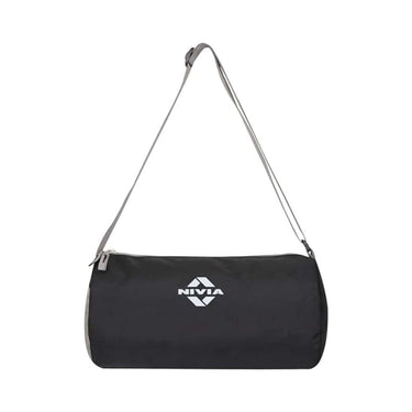 LXINDIA Gym Bags NIVIA Basic Duffle Polyester Bag Gym Bags (Black Grey)