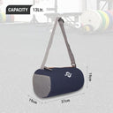 LXINDIA Gym Bags NIVIA Basic Duffle Polyester Bag Gym Bags (Navy Blue Orange)