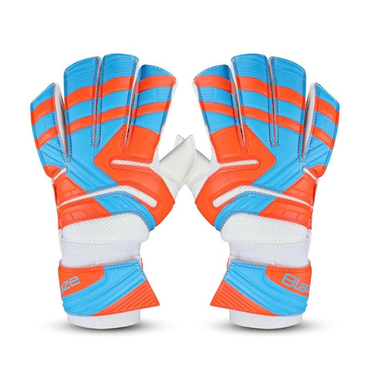 LX INDIA Football Glove Small Nivia Blaze Synthetic Goalkeeper Gloves (Orange Black)