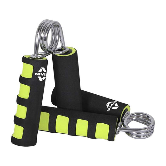 LX INDIA Health & Fitness Nivia Foam Hand Grip Strengthener (Pack of 2) Neon/Black