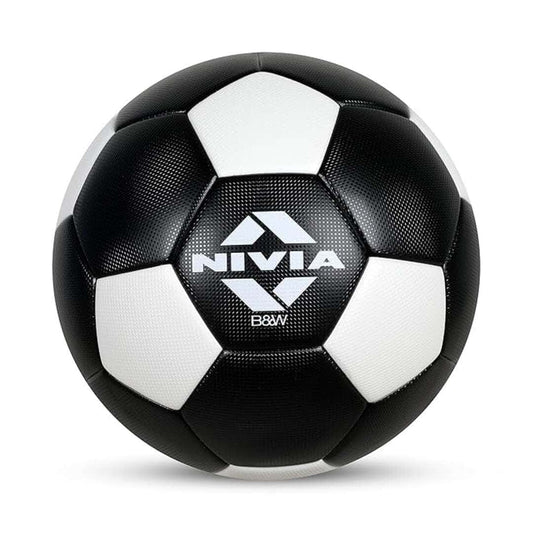LXINDIA Football Nivia Football Football PU Football 32 Panels Size 5 (Black)