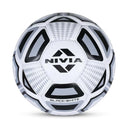 LXINDIA Football Nivia Football Rubberized Stitched Football 32 Panel Size 5 (Black White)