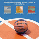 LXINDIA Basket Ball Nivia Graffiti Basketball Rubberized Moulded Panel 8 Blue Orange