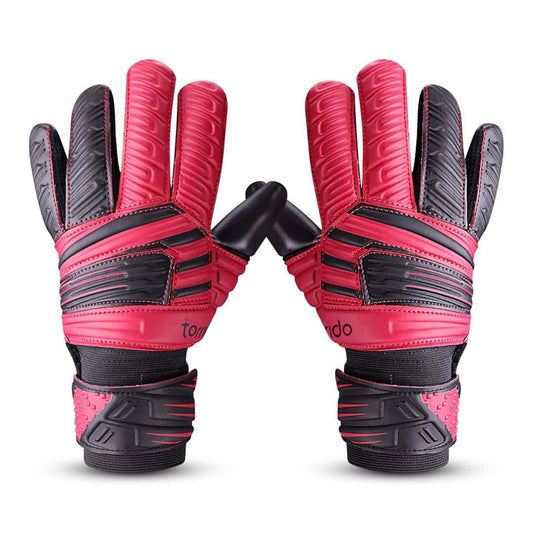 LX INDIA Football Glove Medium Nivia Raptor Torrido Football Gloves (Black Red)