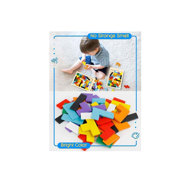 LXINDIA Toys Niwlix Wooden Russian Blocks Puzzles for Kids